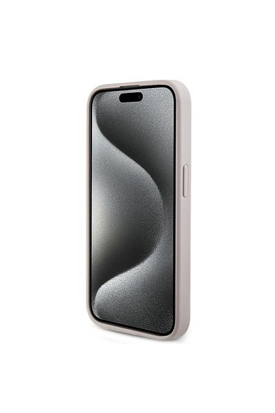 Guess Case for iPhone 15 Pro, 4G Collection Leather MagSafe, Guess - Pink