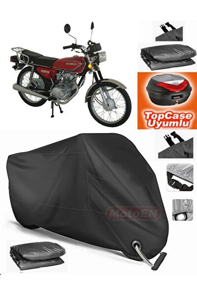 MotoEN Black Lock Compatible Mondial 125 Uag Tarpaulin Topcase Back Bag Compa...