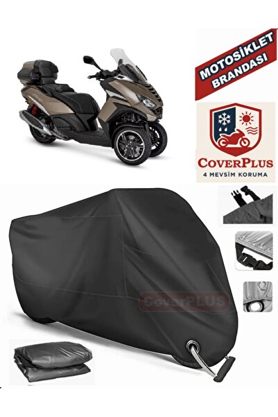 MotoEN Black Lock Compatible Peugeot Metropolis 400 Motor Tarpaulin Motorcycl...