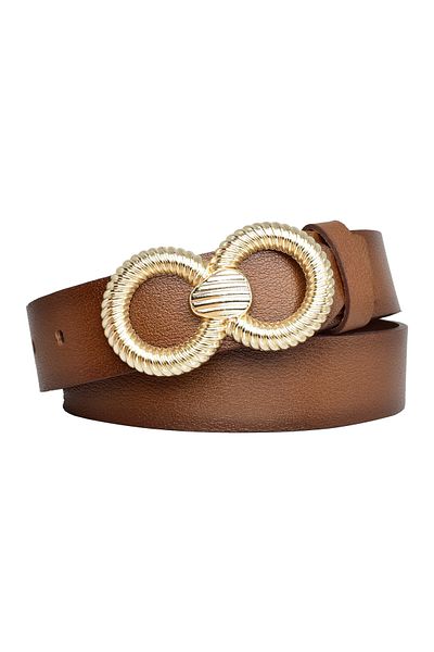 GoDeri 100% Piele Veritabila, cataramă Aurie 4 Cm Curea Maro damă ; Blugi, centură sport=an-byn-78.gold.snsz.new