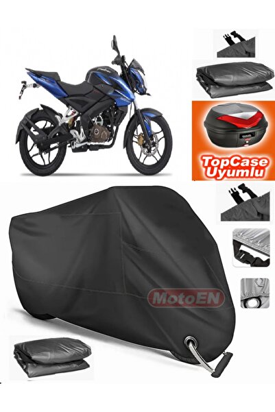 MotoEN Black Lock Compatible Bajaj Pulsar Ns 150 Tarpaulin Topcase Rear Bag C...