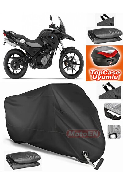 MotoEN Black Lock Compatible Bmw g 650 Gs Tarpaulin Topcase Rear Bag Compatib...