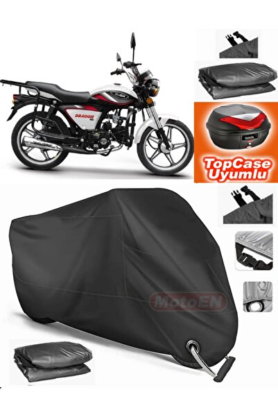 MotoEN قفل أسود متوافق مع Kuba Dragon 50 من القماش المشمع Topcase الخلفي المت...