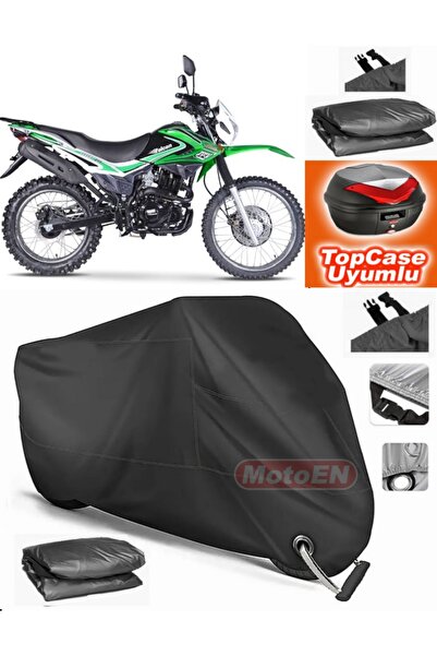 MotoEN قفل أسود متوافق مع Falcon Desert 277 من القماش المشمع Topcase الخلفي ا...