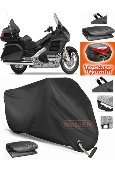 MotoEN قفل أسود متوافق مع Honda Goldwing GL 1500 SE من القماش المشمع Topcase ...