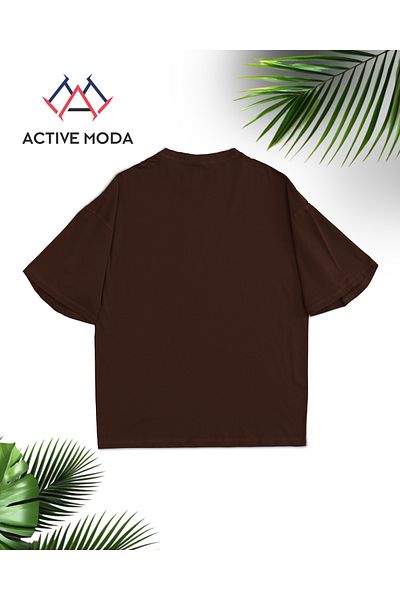 ACTIVE MODA -Men's Short Sleeve No Printed Tshirt Large Size Oversize Cotton Fabric
