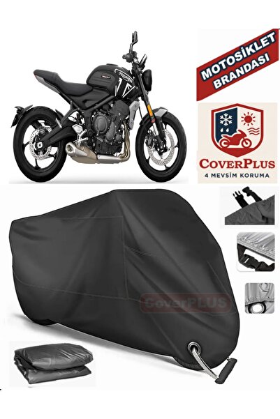 MotoEN Black Lock Compatible Triumph Trident 660 Motor Tarpaulin Motorcycle T...