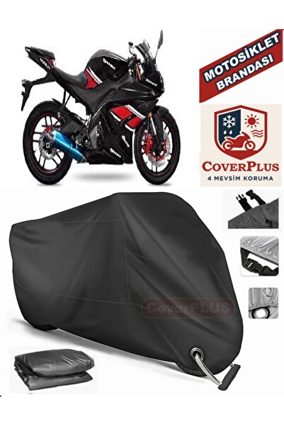 MotoEN Black Lock Compatible Yuki Yk250-21 R-Samurai Motor Tarpaulin Motorcyc...