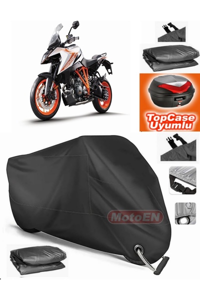 MotoEN قفل أسود متوافق مع KTM 1290 Super Duke GT من القماش المشمع Topcase الخ...