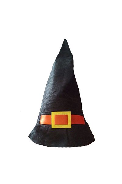partidolu Halloween Μαύρο Χρώμα Λεπτό Ύφασμα Τσόχα 33 εκ. Μακρύ Καπέλο Μάγισσας Ενήλικας