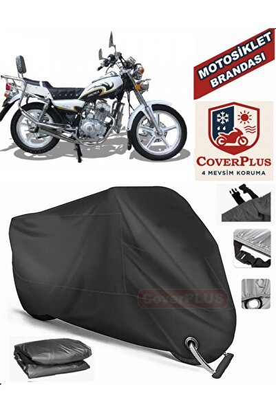 MotoEN Black Lock Compatible Arora Ar 150-A Motor Tarpaulin Motorcycle Tarpau...