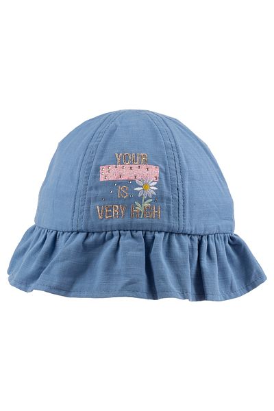 Kitti 4-8 ani 52 cm Fată Copil Daisy Model Vară Pălărie Fedora Albastru