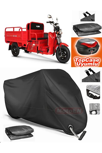 MotoEN قفل أسود متوافق مع Kuba Cargo 180 من القماش المشمع Topcase الخلفي المت...