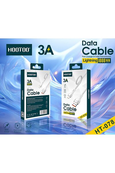 HooToo Ht078 1m Fast Charing Data Cable, White