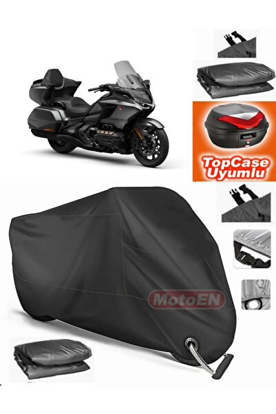 MotoEN Black Lock Compatible Honda Goldwing Gl 1800 Tarpaulin Topcase Rear Ba...