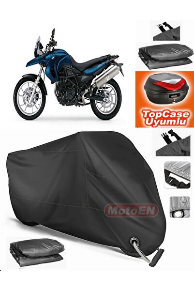 MotoEN قفل أسود متوافق مع Bmw F 650 GS قماش القنب Topcase الخلفي حقيبة متوافق...