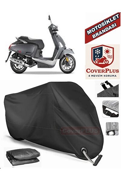 MotoEN Black Lock Compatible Kymco Movie XL 125 Motor Tarpaulin Motorcycle Ta...