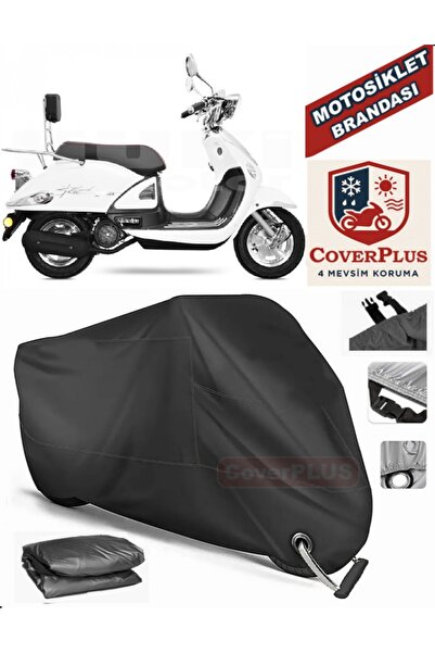 MotoEN Black Lock Compatible Yuki Zn-100T-E5 Legend Motor Tarpaulin Motorcycl...