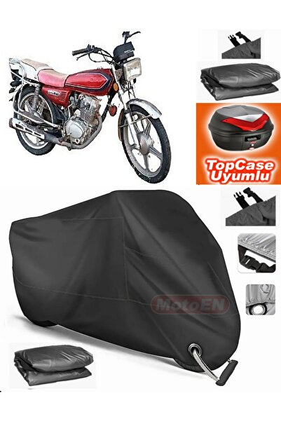 MotoEN Black Lock Compatible Ramzey Magnum Tarpaulin Topcase Rear Bag Compati...