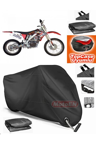 MotoEN Black Lock Compatible Apachi Xz 250R Tarpaulin Topcase Rear Bag Compat...