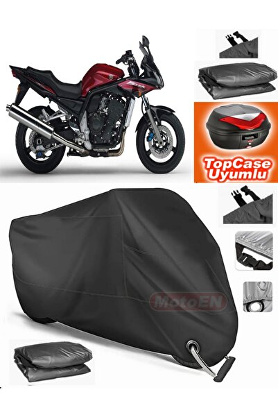 MotoEN Black Lock Compatible Yamaha Fzs1000 Tarpaulin Topcase Rear Bag Compat...
