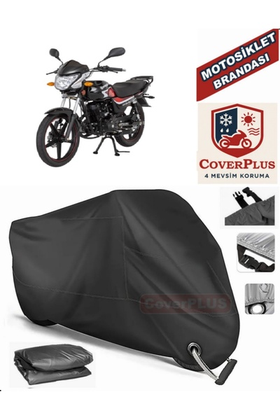 MotoEN قفل أسود متوافق مع Mondial 125 Superboy i Motor القماش المشمع للدراجات...