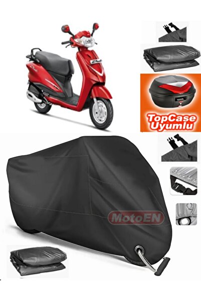 MotoEN Black Lock Compatible Hero Duet 110I Tarpaulin Topcase Back Bag Compat...