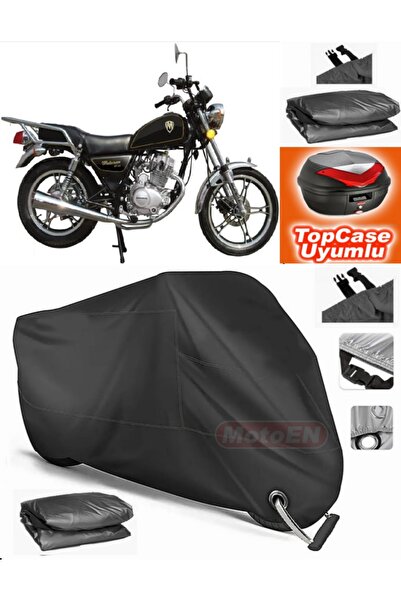 MotoEN Black Lock Compatible Motoran Mt 150 Tarpaulin Topcase Rear Bag Compat...