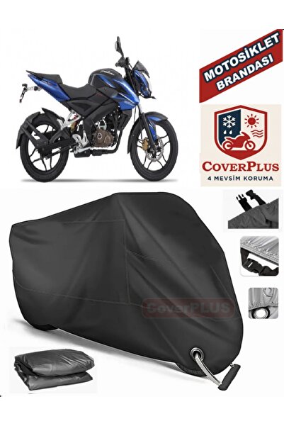 MotoEN Black Lock Compatible Bajaj Pulsar Ns 150 Motor Tarpaulin Motorcycle T...