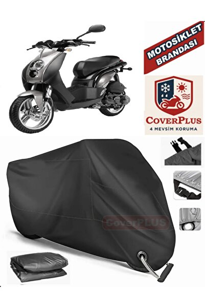 MotoEN قفل أسود متوافق مع بيجو لوديكس 50 موتور قماش القنب دراجة نارية القماش ...