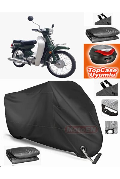 MotoEN قفل أسود متوافق مع بيجو كوبرا 105 من القماش المشمع Topcase الخلفي المت...