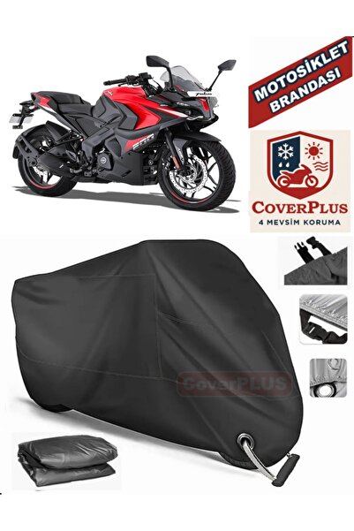 MotoEN Black Lock Compatible Bajaj Pulsar Rs 200 Motor Tarpaulin Motorcycle T...