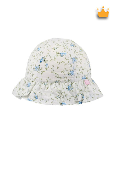 Kitti 4-8 років 52 см Дівчача літня капелюшок з квітковим візерунком, білий 2322002