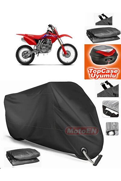 MotoEN قفل أسود متوافق مع Honda CRF 150 R من القماش المشمع Topcase الخلفي الم...