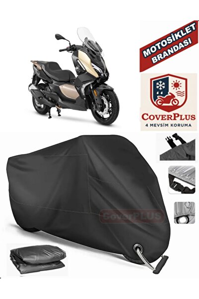 MotoEN Black Lock Compatible Qj Fort 350 Motor Tarpaulin Motorcycle Tarpaulin...