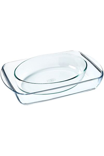Pyrex Set 2 vase dreptunghiulare