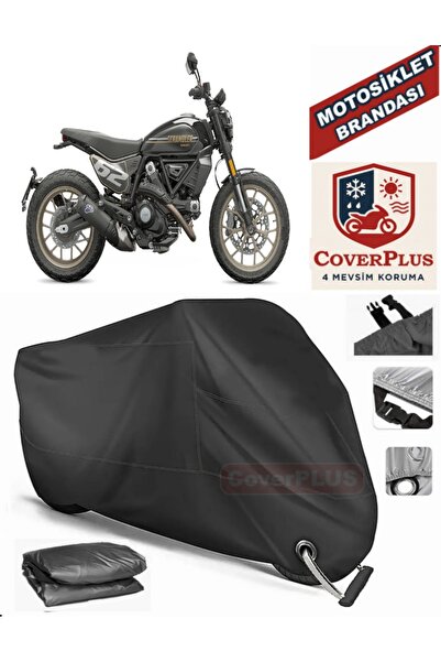 MotoEN Black Lock Compatible Ducati Scrambler Full Throttle Motor Tarpaulin M...