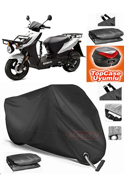 MotoEN قفل أسود متوافق مع Kymco Agility Carry 50i 4T قماش القنب Topcase الخلف...