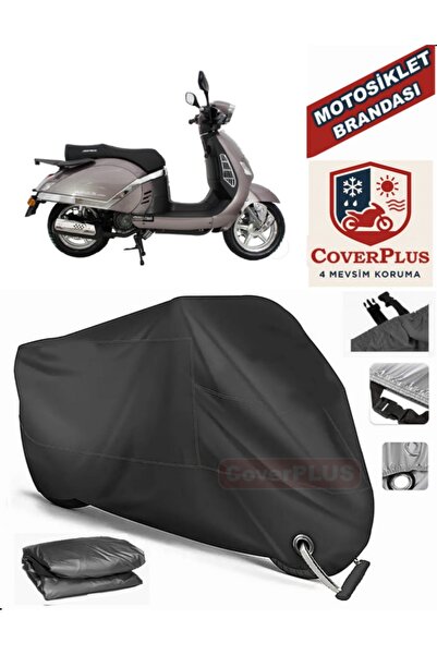 MotoEN Black Lock Compatible Mondial 150 Z-One Engine Tarpaulin Motorcycle Ta...
