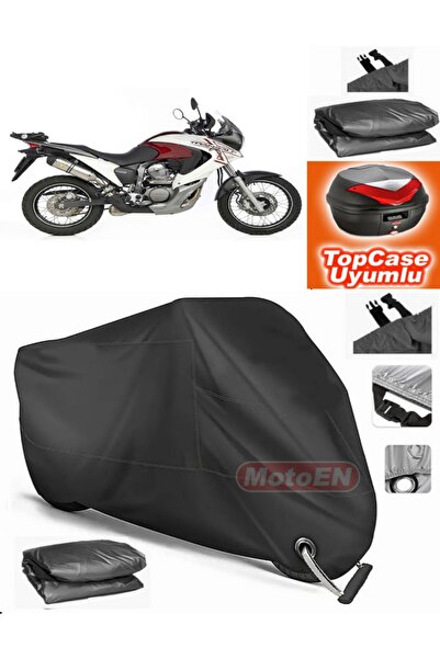 MotoEN قفل أسود متوافق مع Honda XL 700 Transalp Tarpaulin Topcase الخلفي المت...
