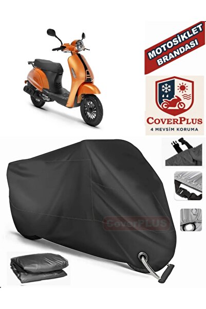 MotoEN قفل أسود متوافق مع Kuba Blueberry Motor القماش المشمع للدراجات النارية...