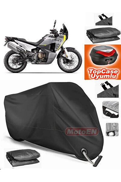 MotoEN Black Lock Compatible Husqvarna Norden 901 Tarpaulin Topcase Rear Bag ...