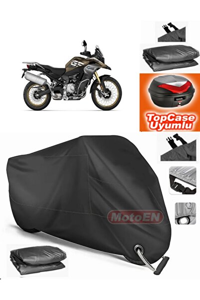 MotoEN Black Lock Compatible Bmw F 850 Gs Tarpaulin Topcase Rear Bag Compatib...