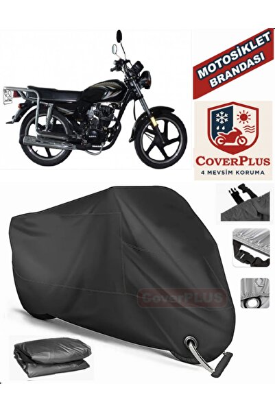 MotoEN Black Lock Compatible King Motor Kr-125-7 Motor Tarpaulin Motorcycle T...