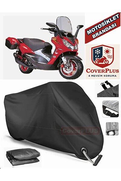 MotoEN Black Lock Compatible Steel Motor Martian 150 Motor Tarpaulin Motorcyc...