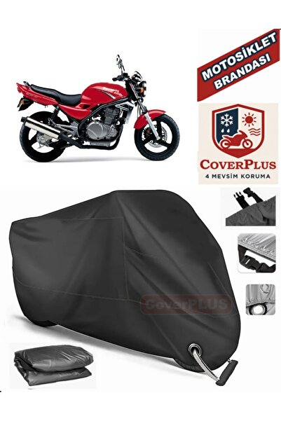 MotoEN Black Lock Compatible Kawasaki Er-5 Engine Tarpaulin Motorcycle Tarpau...