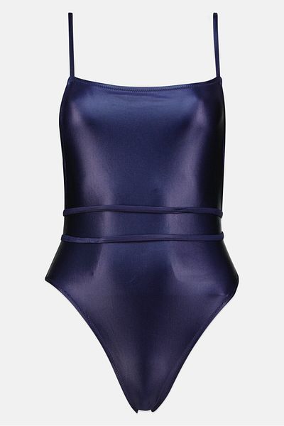 Undiz Women Swimwear Plain One Piece, Navy