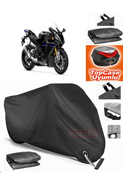 MotoEN Black Lock Compatible Yamaha Yzf R1M Tarpaulin Topcase Rear Bag Compat...