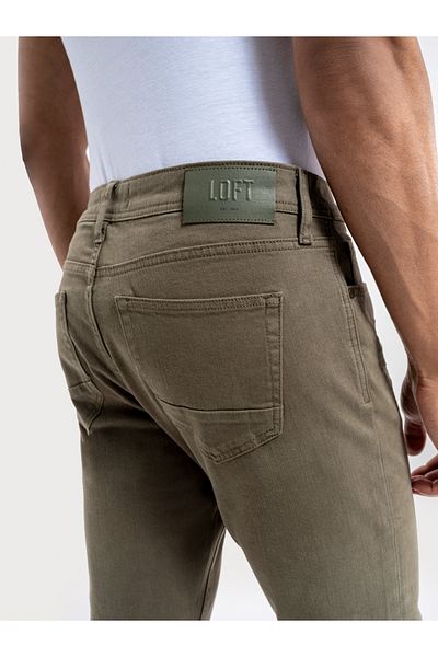 Loft Men's Khaki Canvas Trousers - Lf 2032265