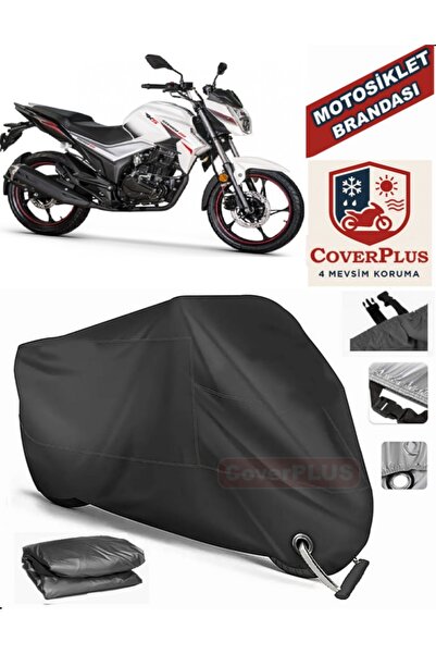 MotoEN Black Lock Compatible Rks Tnt 125 Pro Engine Tarpaulin Motorcycle Tarp...